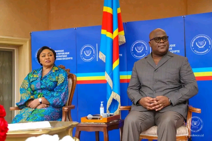 Egypte : le Président Félix Tshisekedi face à la diaspora congolaise