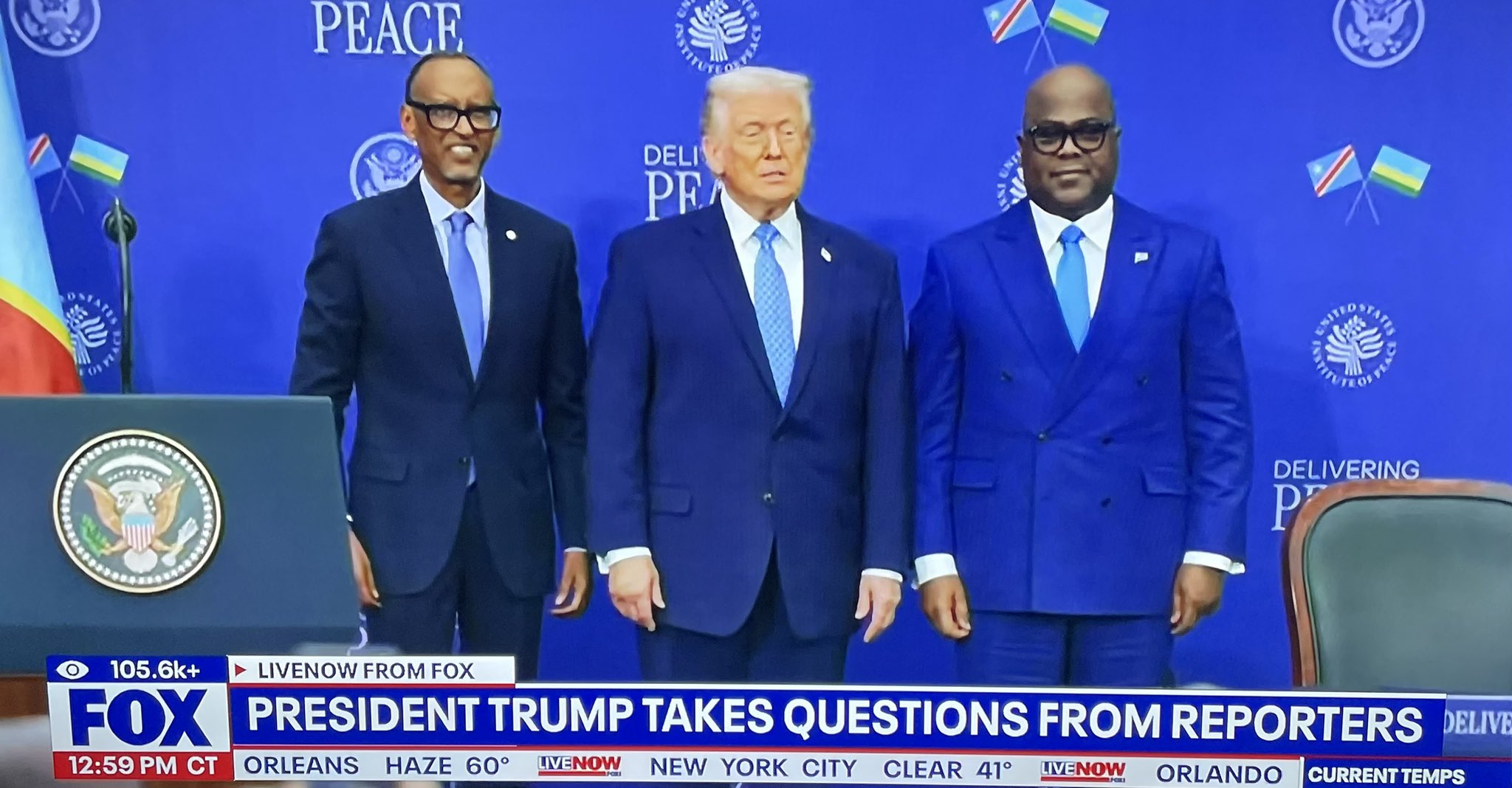 RDC: L’Accord de paix entre Kinshasa et Kigali entériné ce jeudi à Washington |